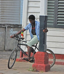 Bicycle in Parimaribo, Suriname.